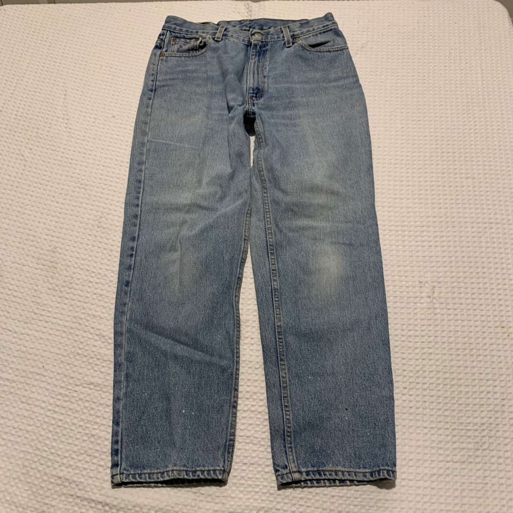Vintage Levis 512 Slim Fit Straight Leg Jeans Light Wash Made in USA 14 Pet M